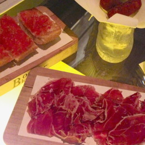 Pan con tomate, Jamon Iberico and croquetas