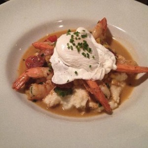 Shrimp & grits at Old Vinings Inn