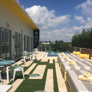 The rooftop of South Beach's new Vintro Hotel & Kitchen