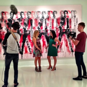 Filming at the Robert Fontaine Gallery with Visit Florida