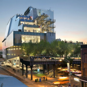 The new Whitney designed by Renzo Piano on Gansevoort Street in New York's Meatpacking District. Photo by Ed Lederman.