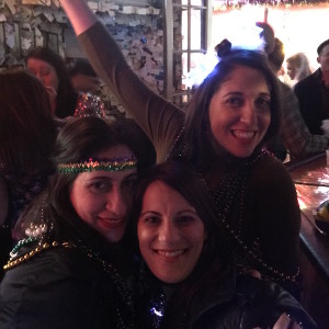 Lisa, Krista & me loving life at Lafitte's after catching a parade on Canal Street.